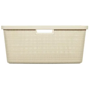 Curver Kosz na pranie Jute 245980 46L Kremowy 245980 - Kosze na bieliznę - miniaturka - grafika 1