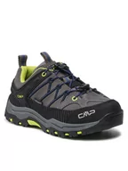 Buty dla dziewczynek - CMP Trekkingi Kids Rigel Low Trekking Shoes Wp 3Q13244 Szary - miniaturka - grafika 1