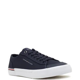 Tommy Hilfiger Tenisówki CORPORATE VULC CANVAS - Trampki męskie - miniaturka - grafika 1