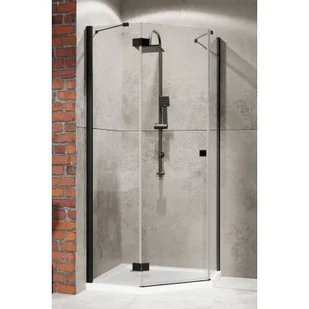 Radaway Essenza New Black 90x100 lewa przejrzysta 385010-54-01L/385056-54-01 - Kabiny prysznicowe - miniaturka - grafika 9