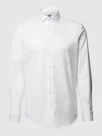 Koszule męskie - Koszula biznesowa o kroju regular fit z diagonalu - miniaturka - grafika 1