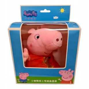 Zabawka Pluszowa Świnka Peppa 19 cm z zawieszką - Maskotki i pluszaki - miniaturka - grafika 1