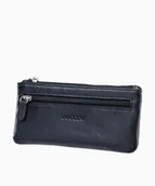 Etui na klucze - PUCCINI Czarne skórzane etui na klucze - miniaturka - grafika 1