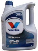 Oleje silnikowe - VALVOLINE Synpower 0W40 4L 11227 - miniaturka - grafika 1