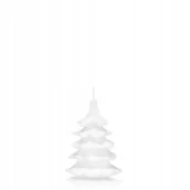 Świece - Świeca CHOINKA 10 cm kolor BIAŁY - miniaturka - grafika 1