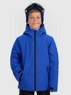 Kurtki i kamizelki sportowe męskie - 4F Kurtka narciarska membrana 5000 chłopięca - niebieska 164 (13-14 lat) - miniaturka - grafika 1