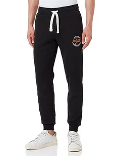 JACK&JONES Męskie spodnie dresowe JPSTGORDON JJMIKK Sweat Pant NAFA, czarne, M, Schwarz, M - Spodenki męskie - miniaturka - grafika 1