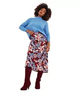 Swetry damskie - Joe Browns Damski sweter z wysokim niskim obszyciem, przytulny, oversize, lejkowy sweter, niebieski, 16, NIEBIESKI, 42 - miniaturka - grafika 1