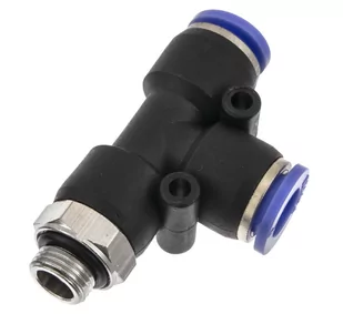 Złączka wtykowa trójnik na wąż 6mm gwint 1/8" typ T - Akcesoria pneumatyczne - miniaturka - grafika 2