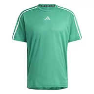 Koszulki męskie - adidas Męski T-shirt (Short Sleeve) Wo Base Tee, Court Green/White/Transparent, IB7899, S - miniaturka - grafika 1