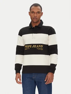 Pepe Jeans Polo Brandon PM542230 Czarny Regular Fit - Koszulki męskie - miniaturka - grafika 1