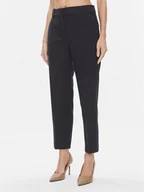 Spodnie damskie - Tommy Hilfiger Spodnie materiałowe Core WW0WW39723 Granatowy Straight Fit - miniaturka - grafika 1