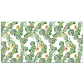 Podkładki na biurko - Duża mata na biurko Kwitnące kaktusy 120x60 cm - miniaturka - grafika 1