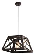 Lampy sufitowe - Candellux Lampa wisząca czarna metalowa 40W E27 Origami 31-78520 31-78520 - miniaturka - grafika 1