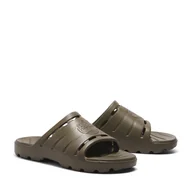 Klapki i japonki męskie - Męskie Klapki TIMBERLAND GET OUTSLIDE SLIDE TB0A5W913271 – Oliwkowy - miniaturka - grafika 1