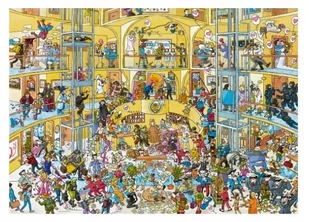 Heye Puzzle 1000 Dzień jak co dzień w hotelu + plakat - Puzzle - miniaturka - grafika 1