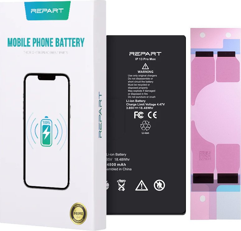 Bateria zastępcza TRADEBIT REPART kompatybilna z Apple iPhone 13 Pro Max - Li-Ion - 4800 mAh - Bateria zastępcza o dużej pojemności