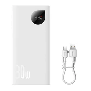 Szybko ładujący Power Bank Baseus Adaman2 10000mAh 30W (biały) - Powerbanki - miniaturka - grafika 9