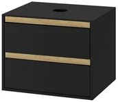 Szafki łazienkowe - Excellent Excellent Tuto szafka czarny dąb MLEX0104600BKBL - miniaturka - grafika 1