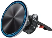 Uchwyty samochodowe do telefonów - Joyroom samochodowy uchwyt magnetyczny bezprzewodowa indukcyjna ładowarka Qi 15W (kompatybilna z MagSafe do iPhone) na kratkę nawiewu srebrny (JR-ZS290) - miniaturka - grafika 1