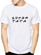 Koszulki męskie - Koszulka męska - SUPER TATA - Prezent na dzień Ojca - miniaturka - grafika 1