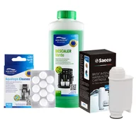 Akcesoria i części do ekspresów do kawy - Zestaw Philips Saeco - Filtr Philips Intenza+ CA6702, Verde 500ml, Cleaneo - miniaturka - grafika 1