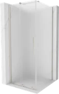 Kabiny prysznicowe - Mexen Velar kabina prysznicowa rozsuwana 110x110 cm, szron, nikiel szczotkowany - 871-110-110-31-97 - miniaturka - grafika 1