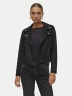 Kurtki damskie - Vero Moda Kurtka z imitacji skóry Jose 10300938 Czarny Regular Fit - miniaturka - grafika 1