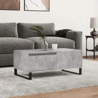 Ławy i stoliki kawowe - vidaXL Stolik kawowy, szarość betonu, 90x50x36,5 cm - miniaturka - grafika 1
