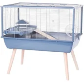 Klatki dla gryzoni - ZOLUX Klatka NEOLIFE 80 dla chomika niebieska - miniaturka - grafika 1