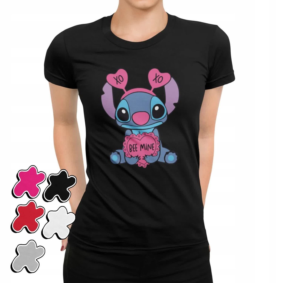 Koszulka Damska Z Nadrukiem Prezent Dla Niej Walentynki Stitch Wybór -Xxl