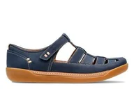 Półbuty damskie - Un Haven Cove [navy nubuck] - rozmiar 38 - miniaturka - grafika 1