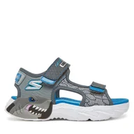 Buty dla chłopców - Sandały Skechers Creature-Splash- 400614L/CCBL Szary - miniaturka - grafika 1