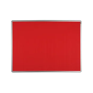ekoTAB Tablica tekstylna ekoTAB w aluminiowej ramie, 90 x 60 cm, czerwona 535098 - Tablice i flipcharty - miniaturka - grafika 1