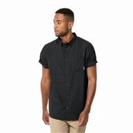 Koszule męskie - Męska koszula z krótkim rękawem Jack Wolfskin EL DORADO SHIRT MEN phantom checks - S - miniaturka - grafika 1