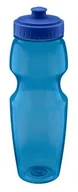 Shakery i bidony sportowe - Butelka sportowa bidon COLORS 750 ml niebieska transparentna tworzywo wyprofilowana wygodne trzymanie - miniaturka - grafika 1