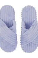 Kapcie damskie - Hunkemöller Kapcie Crossed Niebieski - miniaturka - grafika 1