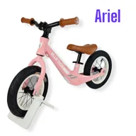 Rowerki biegowe - Rowerek Biegowy Pompowane Koła Stalowy BMT010 ARIEL RÓŻOWY - miniaturka - grafika 1