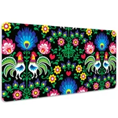 Podkładki na biurko - Mata ochronna z nadrukiem Sztuka ludowa 100x50 cm, Dywanomat - miniaturka - grafika 1