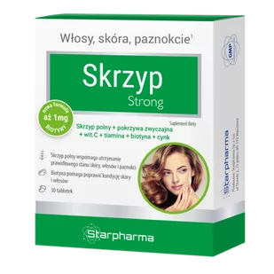 Starpharma SKRZYP STRONG 30 szt. - Włosy, skóra, paznokcie - miniaturka - grafika 1