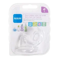 Akcesoria do karmienia - MAM Teat Extra Soft Cup Spouts 4m+ przyssawka 2 szt dla dzieci - miniaturka - grafika 1