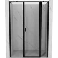 Ścianki i drzwi prysznicowe - Mexen Mist drzwi prysznicowe uchylne prawe 120 cm, czarna ramka, czarne - 8A4-120-001-70-70-P - miniaturka - grafika 1