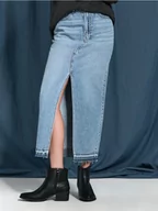 Spódnice - Sinsay - Jeansowa spódnica - niebieski - miniaturka - grafika 1