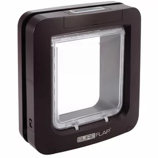 SureFlap drzwiczki z czytnikiem mikrochipów, duże, brązowe - Wymiary: 26,2 x 28,1 cm, brązowy Dostawa GRATIS! - Pozostałe akcesoria dla kotów - miniaturka - grafika 1