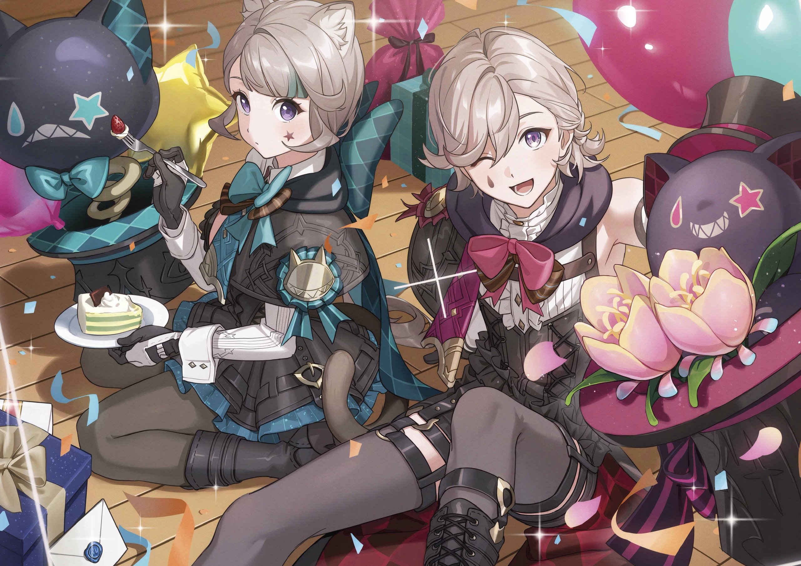 Plakat A3 Genshin Impact Anime Gra Lyney Lynette