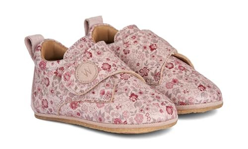 Wheat Dakota dziecięce buty dziecięce, uniseks, nadruk dla małych dzieci, rozmiary dla chłopców i dziewczynek, 100% skóra, oddychające kapcie, 2036 Rose Dust Flowers, 25 EU