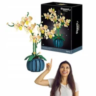 Klocki - Zestaw klocków orchidea dla dorosłych 3D kwiaty dekoracja prezent rośliny - miniaturka - grafika 1