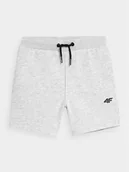 Spodenki damskie - 4F Szorty sportowe 4FJSS23TSHOM048 Szary Regular Fit - miniaturka - grafika 1