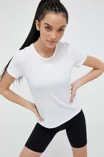 Koszulki sportowe damskie - Casall t-shirt treningowy kolor biały - grafika 1