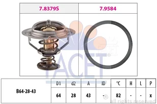Termostat, płyn chłodzący Facet 7.8649 - Termostaty - miniaturka - grafika 1